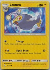 Lanturn 74/214 Rare SM - Lost Thunder LP Pokemon Card