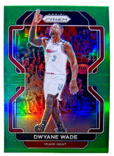 2021-22 Panini Prizm Dwayne Wade Green Refractor Parallel #269 Miami Heat