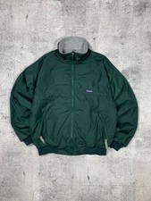 Vintage 80s  90s Patagonia Green Nylon Fleece Lined Jacket Men  s Size M