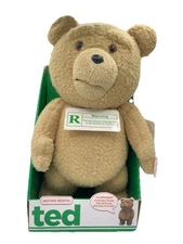2012 Talking Ted Movie Bear Rated R Moving Mouth 16”; READ! NEEDS NEW BATTERIES!