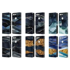 OFFICIAL UTART DARK NIGHT MARBLE LEATHER BOOK WALLET CASE FOR GOOGLE PHONES