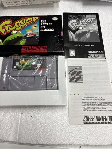 Frogger (Super Nintendo Entertainment System, 1991) CIB Tested Working