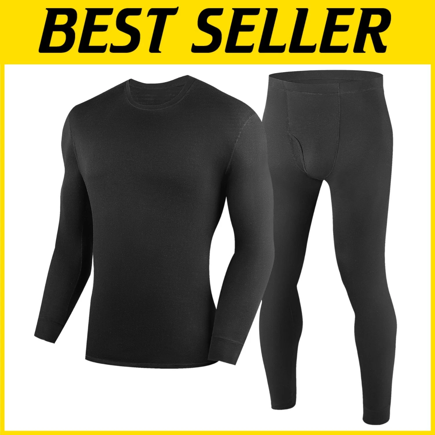 Warm Merino Wool Underwear Set, Men's Thermal Top & Bottom
Opens in a new window or tab