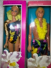 1999 Hawaii Barbie  Ken Doll Mattel 24614 PINK SWIMSUIT