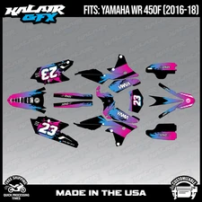 Graphics Kit for Yamaha WR450F 2016 2017 2018 Splash Series - Magenta