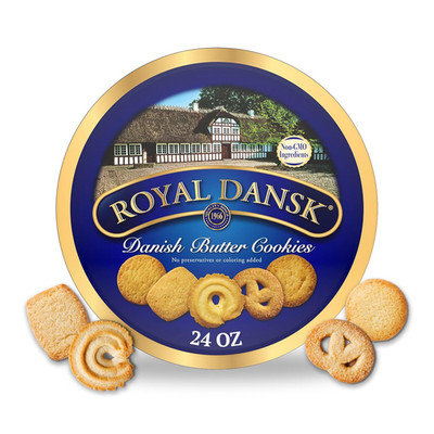 Danish Butter Cookies, Premium Assorted Cookies in a Gift Tin, Great for Sharing