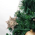 10 Pcs Hölzerne Weihnachtsschmuck Kleine Schneeflocken-Ornamente