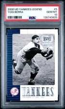 2000 UPPER DECK YANKEES LEGENDS #5 YOGI BERRA PSA 10