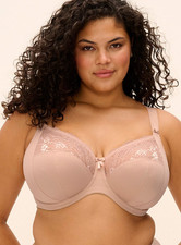 Elomi 36L USA 36HH UK Morgan Stretch Banded Bra NWOT 4111 Sahara Beige