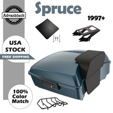 Advanblack Spruce Chopped Tour Luggage Trunk Pad For Harley FLHR FLHXS FLTRX 97+