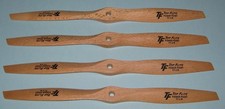 Four New Top Flite 11x6 Power Point Wood RC Propellers