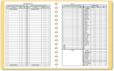 Dome 612 Bookkeeping Record, Tan Vinyl Cover, 128 Pages, 8 1/2 X 11 Pages