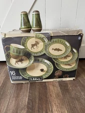 Libbey Rustic Lodge Dinnerware 18 Piece Set Brand New In Box Discontinued