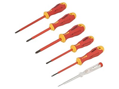 41396399 Set: Schraubendreher isoliert Phillips,flach ERGONIC  7Stk. FELO