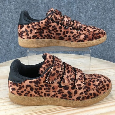 Camila Coelho Bastion Shoes Womens 9M Casual Sneaker Leopard Print Low Top Brown