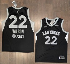 Aja Wilson #22 Las Vegas Aces  Stitched Black Explorer Jersey
