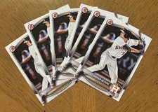 Lot (6) of Xavier Neyens 2025 1st Bowman Draft #BD2 Astros