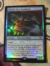 FOIL Chrome Host Seedshark - March of the Machine - NM Magic: The Gathering MTG