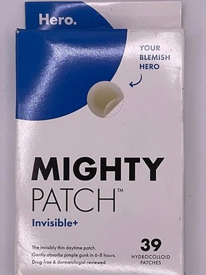 Mighty Patch Invisible+ Hydrocolloid Acne Pimple Patches - 39 Count