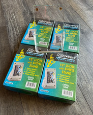 Ultra Pro Lucite Card Display Swivel Stand 5pc Lot Baseball Basketball Football