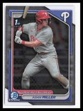 2024 Bowman Chrome Prospects #BCP-27 Aidan Miller Philadelphia Phillies RC 1st 1