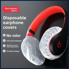 100Pcs Disposable Nonwoven Headphone Covers Breathable Germproof Odorless