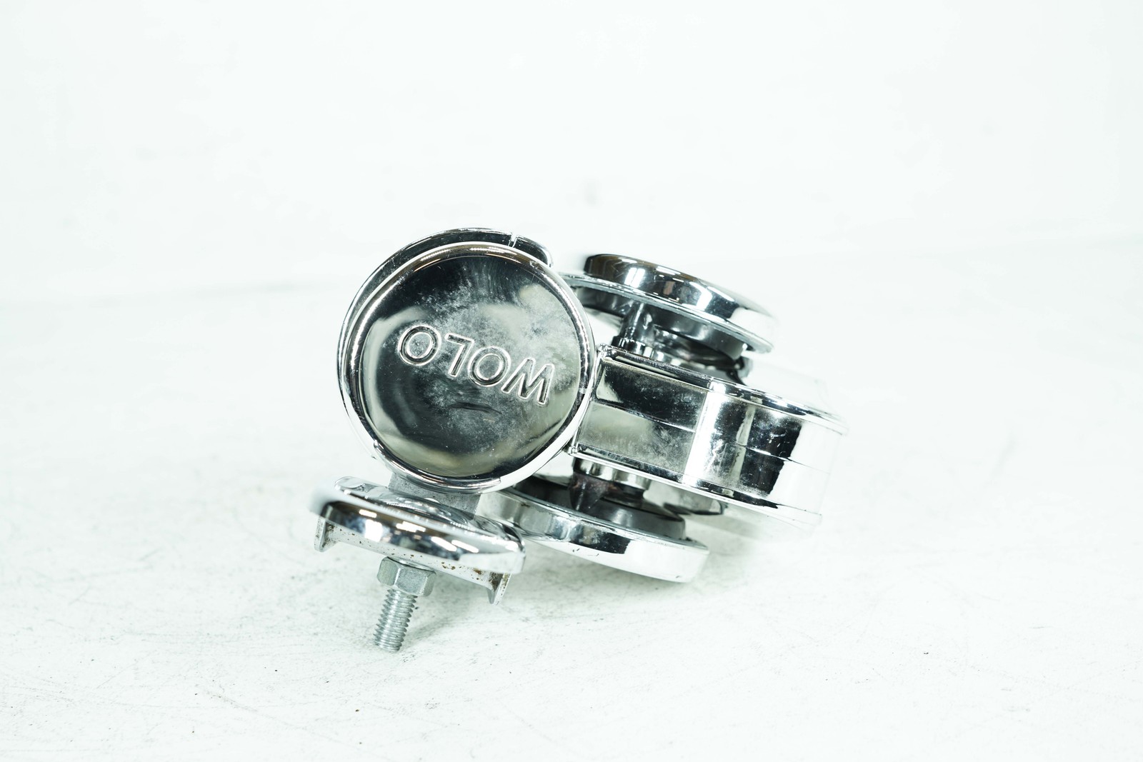 1995 Harley Touring Road King Air Horn Signal Klaxon Chrome Cover Wolo Bad Boy