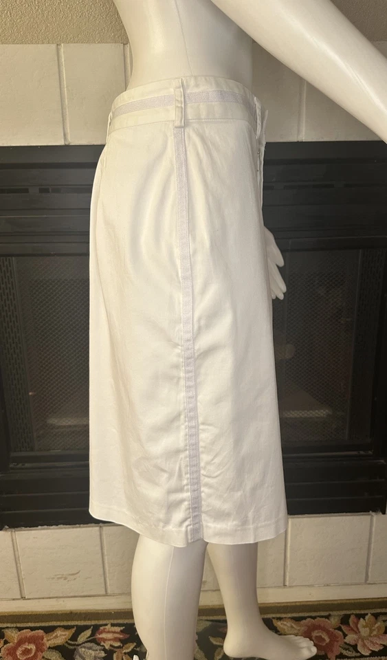 Falda Clásica De Colección Blanca E By Eci Talla 8 Corte Recto Foto 4 de 4