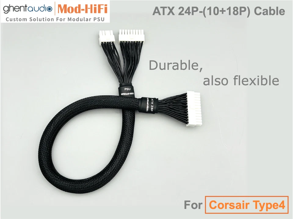 ⚡️ATX 24-Pin Cable for Corsair Type4 (AX, HX, RMi, RMe, RMx...)-📏30cm / 12 inch - Image 4 of 4