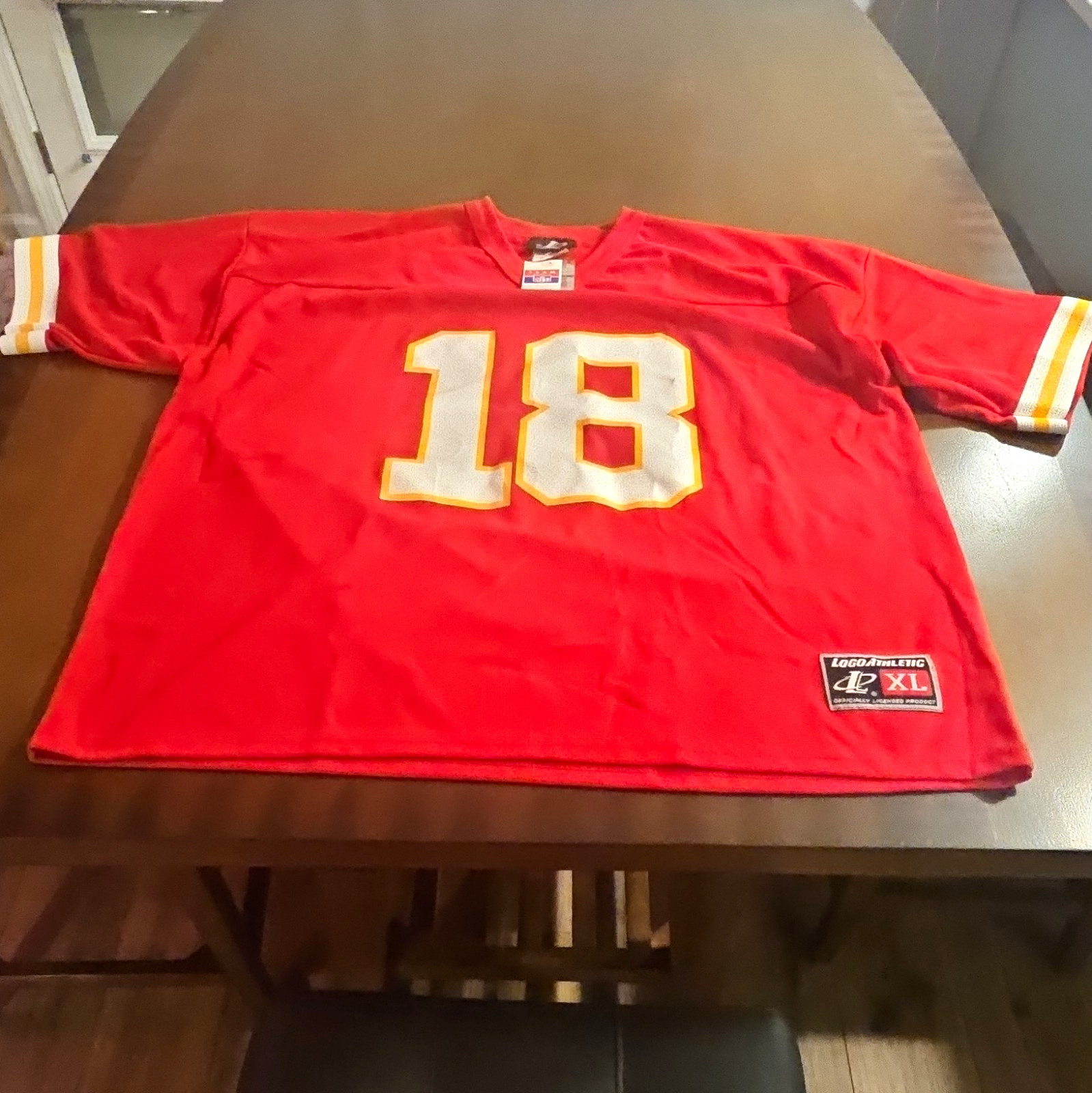 Logo Athletic Kansas City Chiefs NFL Elvis Grbac #18 Jersey Red XL
