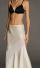 VICTORIA'S SECRET ATELIER X ALTUZARRA SATIN BIAS-CUT SKlRT SIZE M IVORY