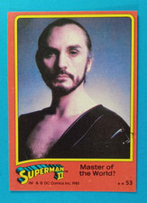 1980 Topps Superman II Movie Trading Card #53 Master of the World