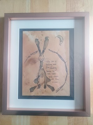 Jilly Henderson Limited Edition Print Hase With A Fringe Nummer 21 von 100