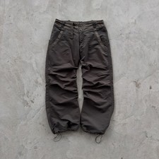 Vintage 90s Nike Baggy Parachute Track Pants Size 10 Brown