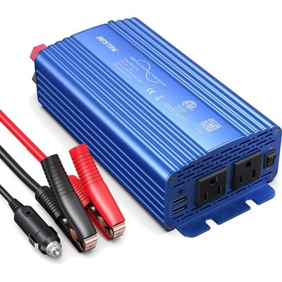 500W Pure Sine Wave Power Inverter DC 12V to 110V AC Car Plug Inverter Adapte...