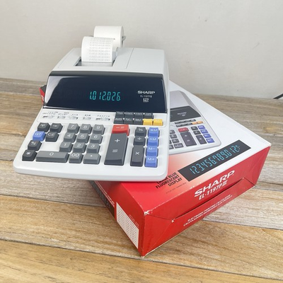 #ad #ad Sharp EL 1197PIII 12 Digit Commercial Printing Calculator Desktp Adding Machine $85.00