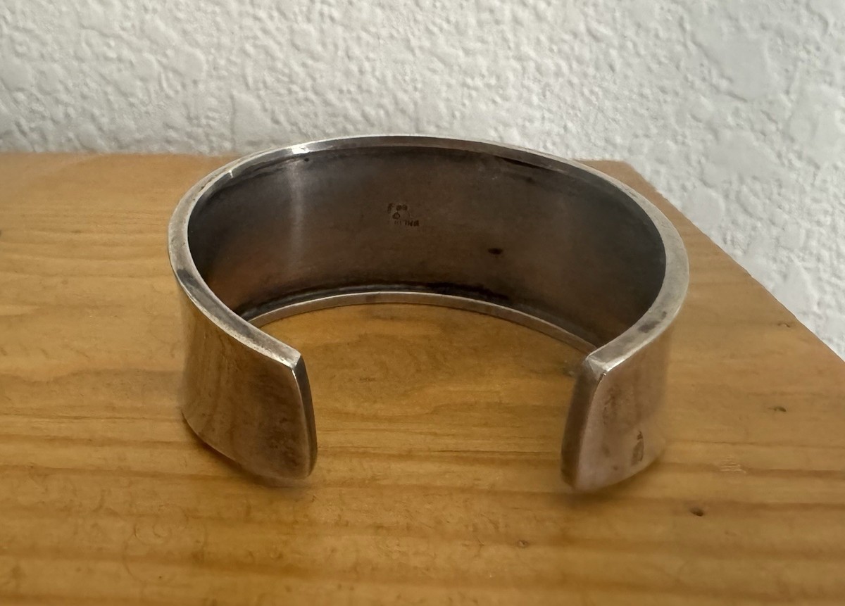 Carol Felley Sterling Silver Navajo Storyteller Cuff Bracelet View 4