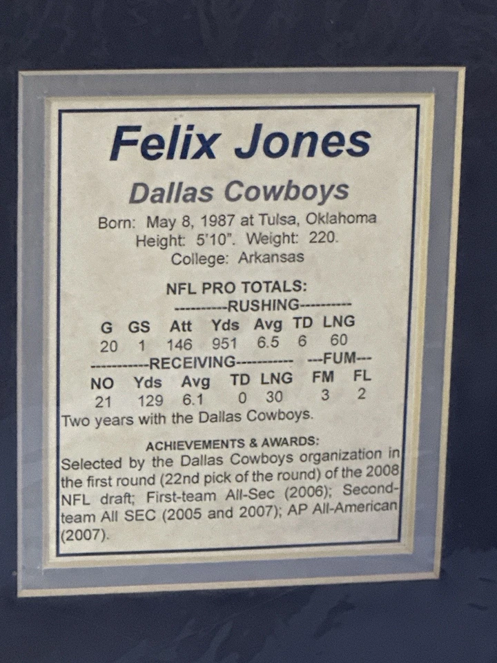 Felix Jones Dallas Cowboys Rookie-Era Tribute Collage,  Foto 3 de 4