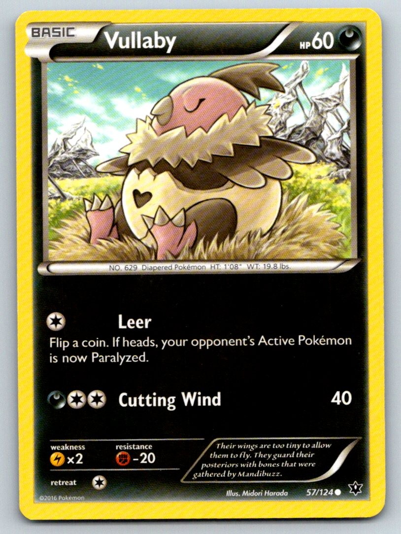 Vullaby 57/124 Common Fates Collide Pokemon Lightly Played