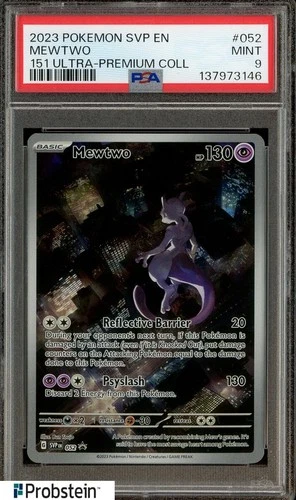 2023 Pokemon SVP EN 151 Ultra Premium Collection UPC #052 Mewtwo PSA 9 MINT