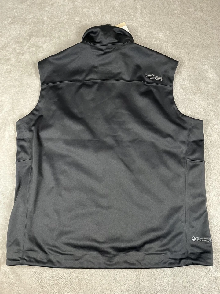 Sitka Jetstream Vest Mens XL Black Windstopper Gore-Tex Softshell Sleeveless - Image 3 of 4