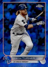 2022 Topps Chrome Sapphire Edition Justin Turner #257 Los Angeles Dodgers 32F