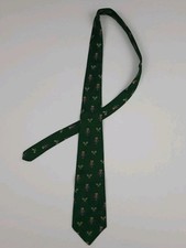 Vintage Polo Ralph Lauren Tennis Crest Pattern Silk Neck Tie USA Made RL Sport