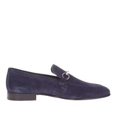 Berwick 1707 Herren Leder Halbschuh Blau 5608