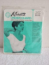 VINTAGE KLEINERT'S UNDER-GUARD SHORT SLEEVE W/DRESS SHIELDS CROP TOP SIZE 38