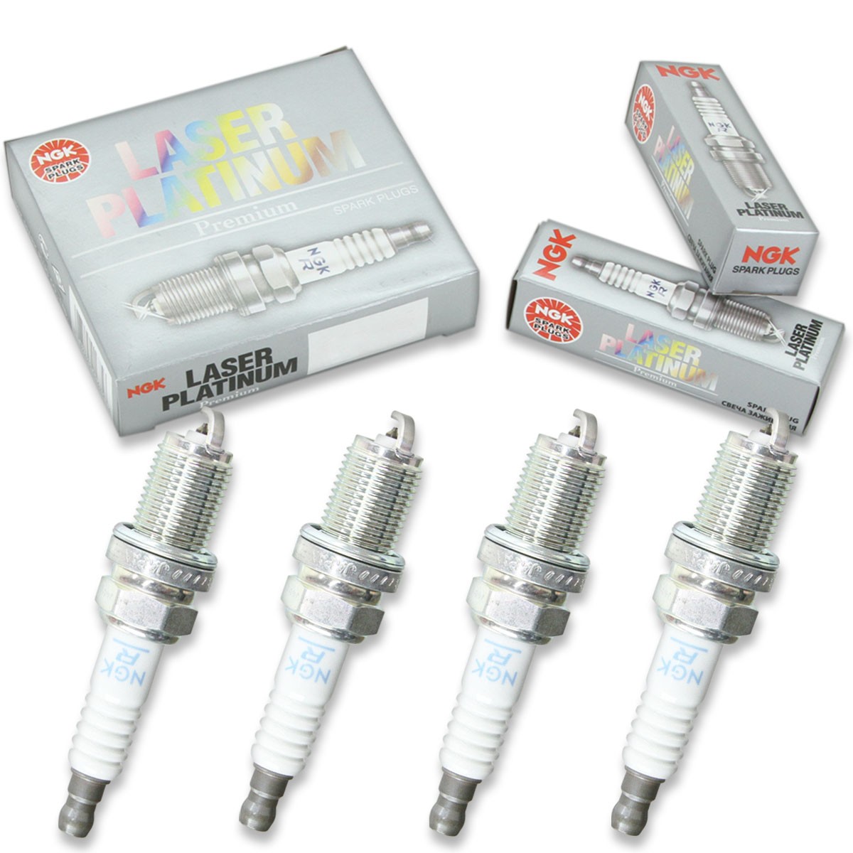 4 pcs NGK Laser Platinum Spark Plugs for 2002-2003 Mazda Protege5 2.0L L4 - ea