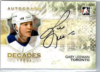 2010-11 In The Game Decades 1980s Gary Leeman Auto #A-GLE