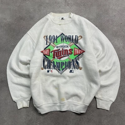 Sweat-shirt Minnesota Twins Starter pour homme grand pull MLB des années 90... - Photo 1/4