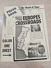 1942  MARCH OF TIME DOCUMENTARY/ NEWSREEL  TITLED EUROPE'S CROSSROADS W/ FOLDER