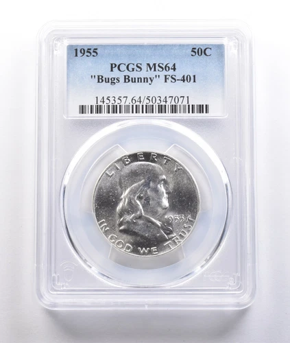 1955 Franklin Half Dollar Bugs Bunny FS-401 MS64 PCGS *6856